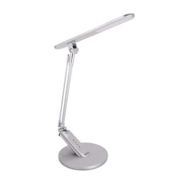 Ideus 7,5W LED namizna svetilka z zatemnilnikom, stikalom na dotik, časovnikom in USB vtičnico, srebrna RAMZES 03892