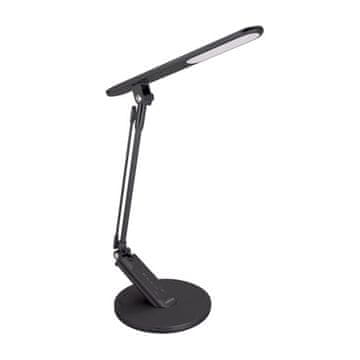 Ideus 7,5W LED namizna svetilka z zatemnilnikom, stikalom na dotik, časovnikom in USB vtičnico, črna RAMZES 03899