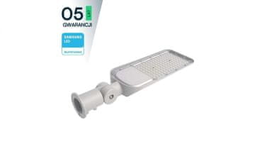 V-TAC LED ulična svetilka 50W 5740lm 4000K Samsung LED diode IP65 siva 5-letna garancija nastavljiv nosilec 2120424