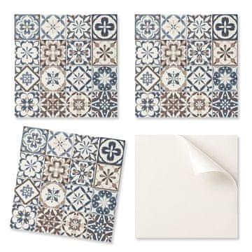 COLORAY Vinilne ploščice, pripravljene za polaganje, z dekorativnimi potiski. Dekorativni vzorci ploščic 20x20x20 cm.