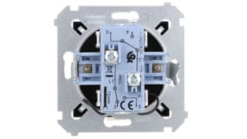 shumee Simon 54 Dvojno stopniščno stikalo z osvetlitvijo (modul) 10AX 250V vijačni priključki mat črna DW6/2L.01/49