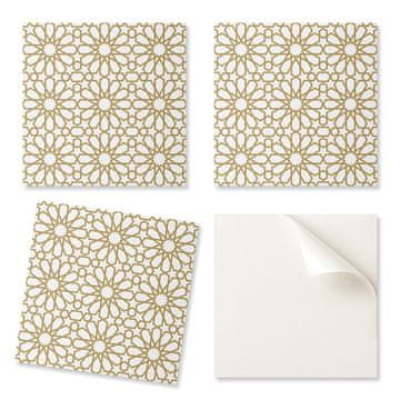 COLORAY Paket vinilnih ploščic z geometrijskim vzorcem zvezd za spalnico 20x20x20 cm