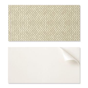 COLORAY Samolepilna PVC plošča za jedilnico z grafiko 120x60 cm cikcak na teksturirani podlagi