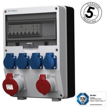 shumee Siemens ptD-S 32A 16A 4x230V razdelilna omarica za zaščito stavbe Mennekes Schuko Doktorvolt 4852 vtičnice