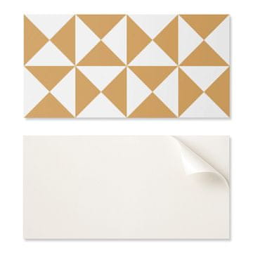 COLORAY Samolepilna vinilna dekorativna plošča s potiskom 120x60 cm geometrijski trikotni vzorec