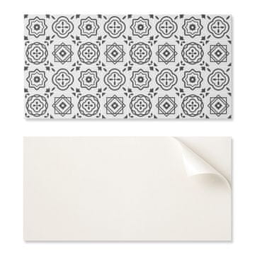 COLORAY Dekorativne PVC stenske ploščice z vzorcem za sobo Geometrijski vzorci v kvadratih 6x60x30 cm