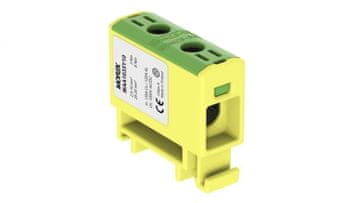 shumee OTL35 konektor, rumeno-zelen, 1xAl/Cu, 2,5-35mm2, 1000V AC / 1500V DC, univerzalni priključek, MAA1035Y10