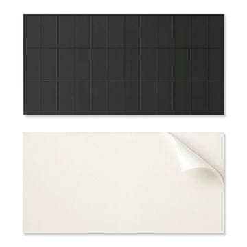 COLORAY Samolepilne vinilne ploščice za najstniško sobo z geometrijskim pravokotnim vzorcem 10x40x20 cm