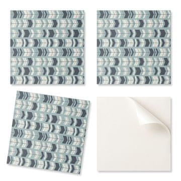 COLORAY Paket vinilnih ploščic z vzorcem za dnevno sobo, samolepilne geometrijske puščice v gibanju, 20x20x20 cm