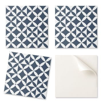 COLORAY Samolepilne vinilne stenske ploščice za notranje prostore z geometrijskim cvetličnim vzorcem 20x20x20 cm