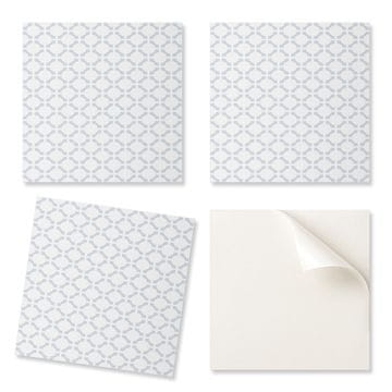 COLORAY Samolepilne vinilne ploščice - Stenska dekoracija za pisarno z geometrijskim vzorcem in ovali 9x30x30 cm