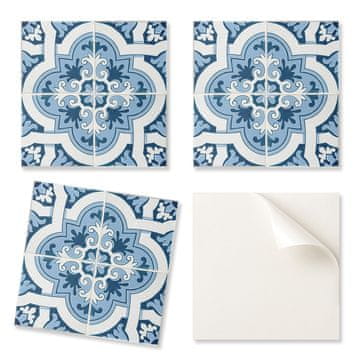 COLORAY Vinilne ploščice z dekorjem za kuhinjo ali kopalnico z vzorcem ploščic in ornamenti 9x30x30 cm