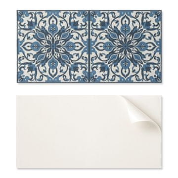 COLORAY Samolepilni vinilni dekorativni element za dom 100x50 cm cvetlični vzorec z listi