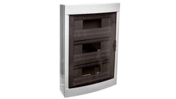 Panasonic Nadometna razdelilna omarica 3x12, 3-vrstna, 36 modulov, IP40, prozorna vrata 90912136 VIko by Panasonic