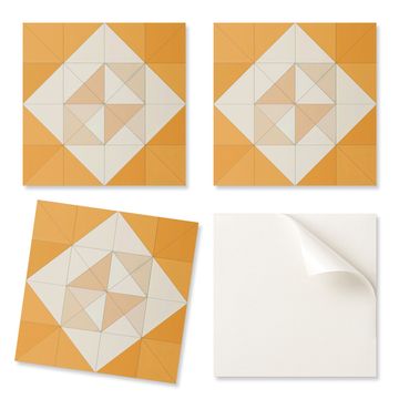 COLORAY Paket vinilnih ploščic z vzorcem za dnevno sobo, samolepilne, geometrijski diamantni vzorec 20x20x20 cm