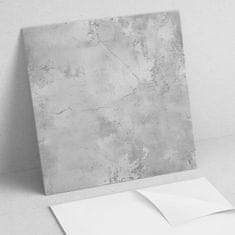 COLORAY Dekorativne samolepilne vinilne ploščice - za hodnik s teksturo betona in praskami 4x50x50 cm
