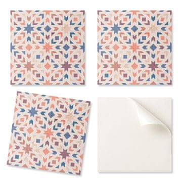 COLORAY Dekorativne PVC stenske ploščice z vzorcem za sobo Geometrijski vzorci v harmoniji 20x20x20 cm
