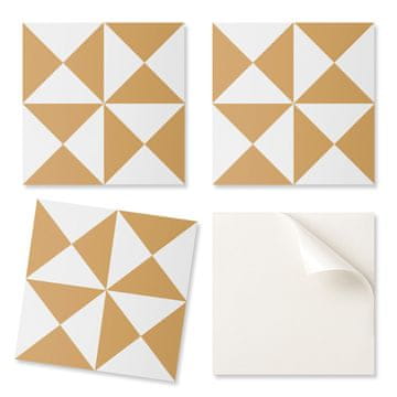 COLORAY Samolepilne vinilne stenske ploščice z geometrijskim trikotnim vzorcem 20x20x20 cm