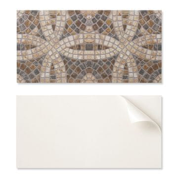 COLORAY Paket vinilnih ploščic z enostavnim nameščanjem, mozaik, vzorec tkanja 6x60x30 cm