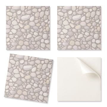 COLORAY Vinilne dekorativne ploščice z grafiko za kuhinjo ali kopalnico z vzorcem naravnega kamna 20x20x20 cm
