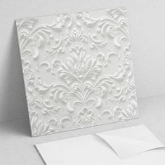 COLORAY Dekorativne vinilne stenske ploščice z elegantnim reliefnim vzorcem 4x50x50 cm
