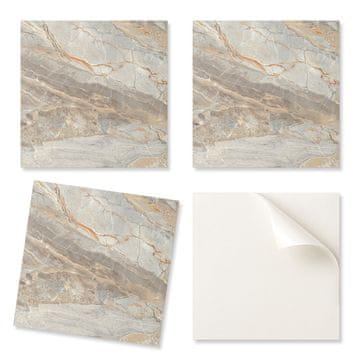 COLORAY Dekorativne stenske ploščice, samolepilne vinilne, marmorni vzorec z žilami 20x20x20 cm
