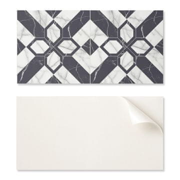 COLORAY Samolepilna vinilna talna obloga z grafiko za kuhinjo 100x50 cm Geometrijski marmorni vzorec