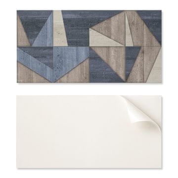 COLORAY Komplet PVC ploščic z dekorjem za kuhinjo ali kopalnico. Abstraktni geometrijski vzorec, 10x40x20 cm.