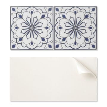 COLORAY Samolepilna vinilna plošča - potiskana dekoracija 120x60 cm cvetlični keramični vzorec