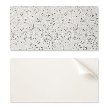 COLORAY Samolepilne vinilne kopalniške ploščice s potiskom, vzorec drobnega kamna, 6x60x30 cm