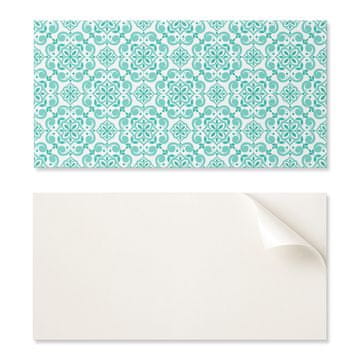 COLORAY Samolepilne vinilne ploščice s potiskom za dnevno sobo s cvetličnim vzorcem in ornamenti 6x60x30 cm