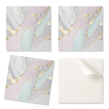 COLORAY Vinilne ploščice z vzorcem za dnevno sobo, samolepilne, abstraktni marmorni vzorec 20x20x20 cm