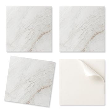 COLORAY Samolepilne vinilne ploščice - dekoracija za steno pisarne z elegantnim marmornim vzorcem 9x30x30 cm