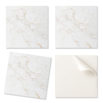 COLORAY Komplet PVC ploščic z dekorjem za kuhinjo ali kopalnico. Eleganten marmorni vzorec, 20x20x20 cm.