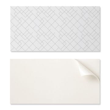 COLORAY Paket vinilnih ploščic z vzorcem za dnevno sobo, samolepilne, abstraktni linijski vzorec 10x40x20 cm