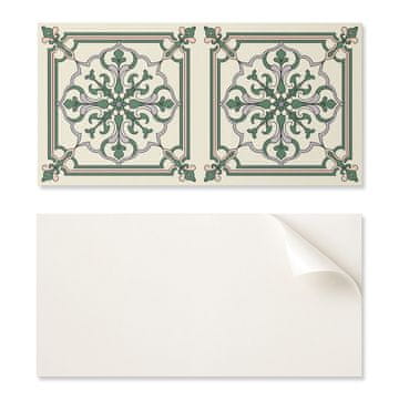 COLORAY Dekorativna samolepilna vinilna stenska plošča 100x50 cm s cvetličnim vzorcem in ornamenti