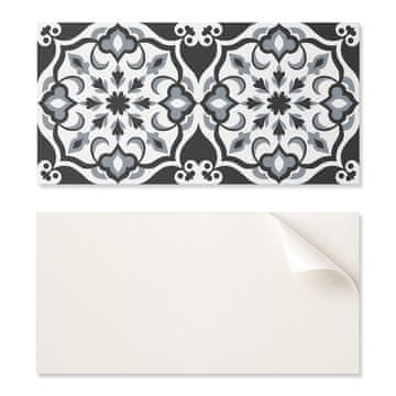 COLORAY Dekorativna plošča z grafiko, 100x50 cm, cvetlični vzorec z ornamenti