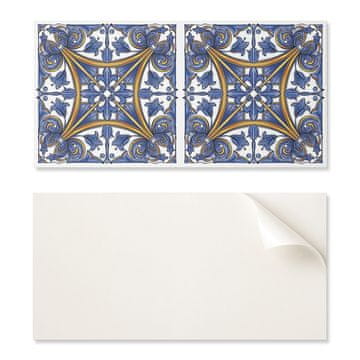 COLORAY PVC stenske ploščice samolepilne z rastlinskim vzorcem in ornamenti 10x40x20 cm