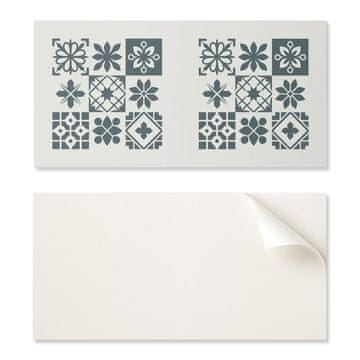 COLORAY Samolepilne vinilne ploščice z natisnjenimi geometrijskimi vzorci v razporeditvi 10x40x20 cm