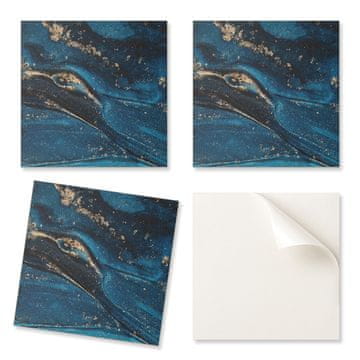 COLORAY Samolepilna grafična dekoracija za pisarno ali študijo Abstraktni vzorec z valovi 20x20x20 cm
