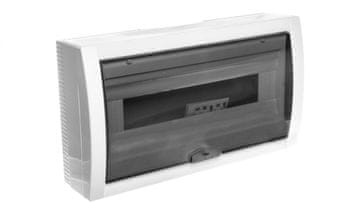 Panasonic Nadometna razdelilna omarica, 1-vrstna, 18 modulov, IP40, prozorna vrata 90912118 Viko by Panasonic