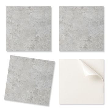 COLORAY Lepljene PVC ploščice z vzorcem, idealne za hodnik, tekstura surovega betona 4x50x50 cm