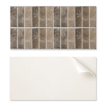 COLORAY Samolepilna PVC plošča za jedilnico z grafiko 120x60 cm navpično rebraste ploščice