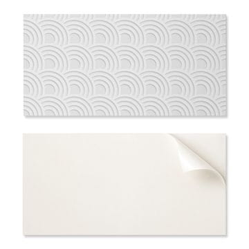 COLORAY Dekorativne samolepilne vinilne ploščice, valovit vzorec loka, 6x60x30 cm
