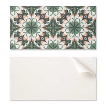 COLORAY Vinilne ploščice z dekorjem za kuhinjo ali kopalnico z elegantnim rastlinskim vzorcem 6x60x30 cm