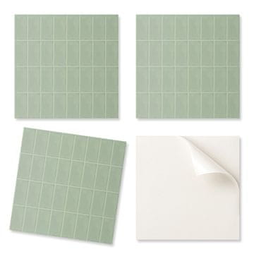 COLORAY Komplet PVC ploščic z vzorcem, samolepilne za spalnico, pravokotne ploščice v mreži 9x30x30 cm
