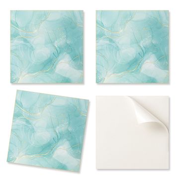 COLORAY Paket vinilnih ploščic z vzorcem za dnevno sobo, samolepilne, abstraktni tekoči vzorec, 9x30x30 cm