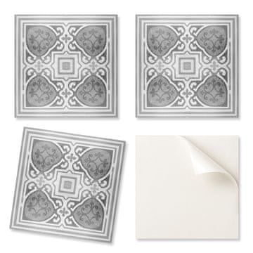 COLORAY Dekorativne vinilne ploščice z vzorcem in simetričnimi ornamenti 20x20x20 cm