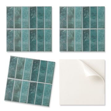 COLORAY Paket samolepilnih vinilnih ploščic. Elegantne pravokotne ploščice 20x20x20 cm.