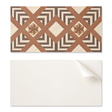 COLORAY Stenska dekoracija PVC plošča z vzorcem za sobo 120x60 cm z vzorcem in geometrijskimi motivi